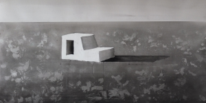 Bunker, encre sur papier, 66 x 102 cm, 2014