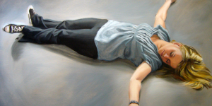 Audrey, huile sur toile, 80 x 116 cm, 2010
