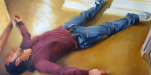 Yann, huile sur toile, 140 x 90 cm, 2009