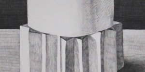 Papiers 4, crayon graphite sur papier, 48 x 48 cm, 2014