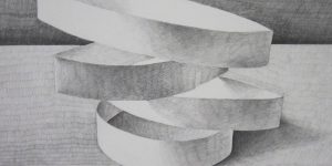 Papiers 5, crayon graphite sur papier, 48 x 63 cm, 2014
